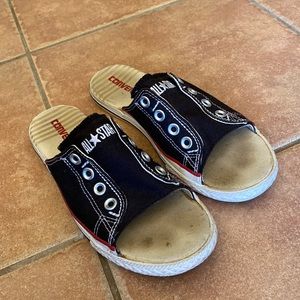 Converse Unisex Black All Star Cut Away Slide Sandal